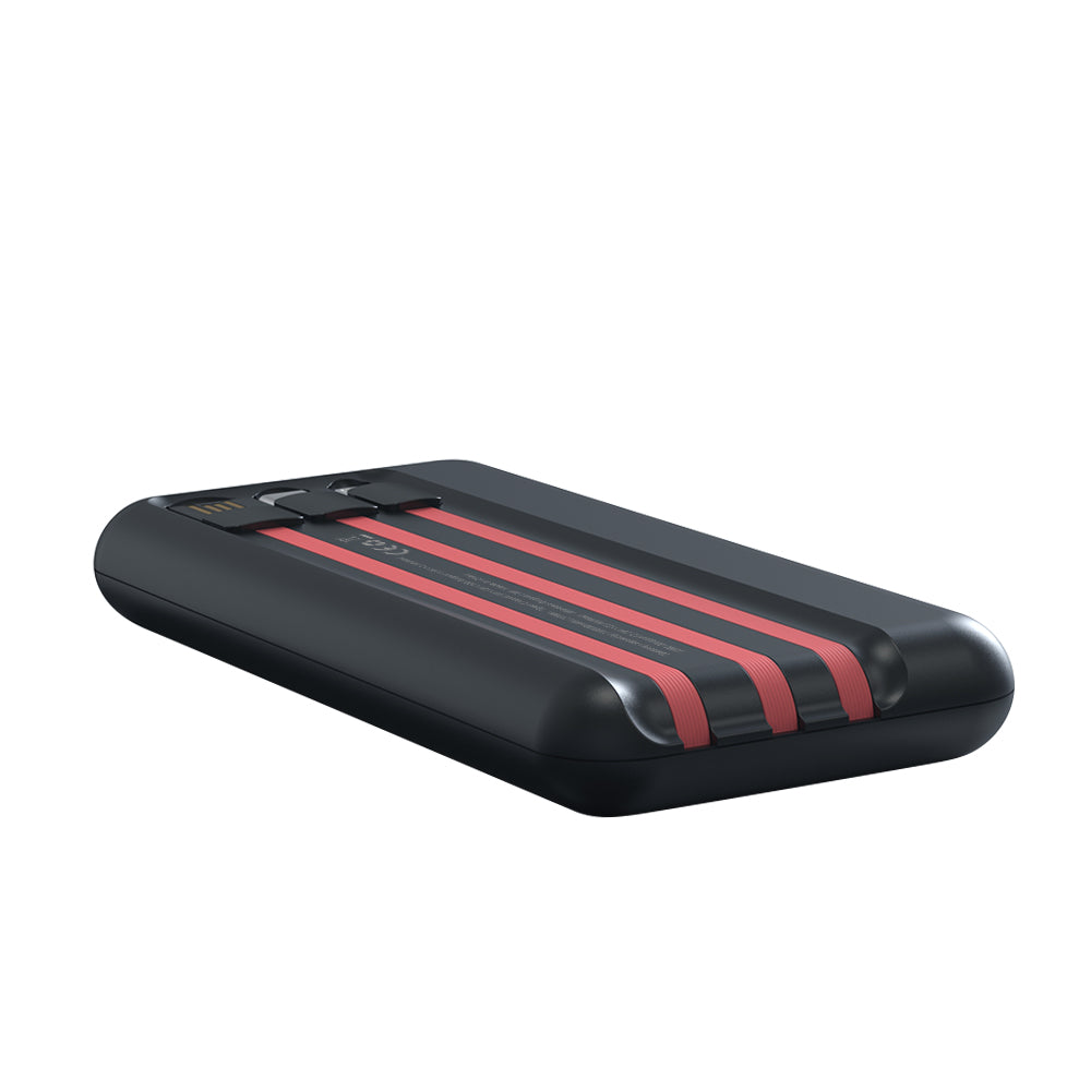Personalized Logo Glow 10000mAh Powerbank with Inbuilt Charging Cables - For Corporate Gifting, Event Gifting, Freebies, Return Gift, Promotions - HK10282 - The Gifting Marketplace