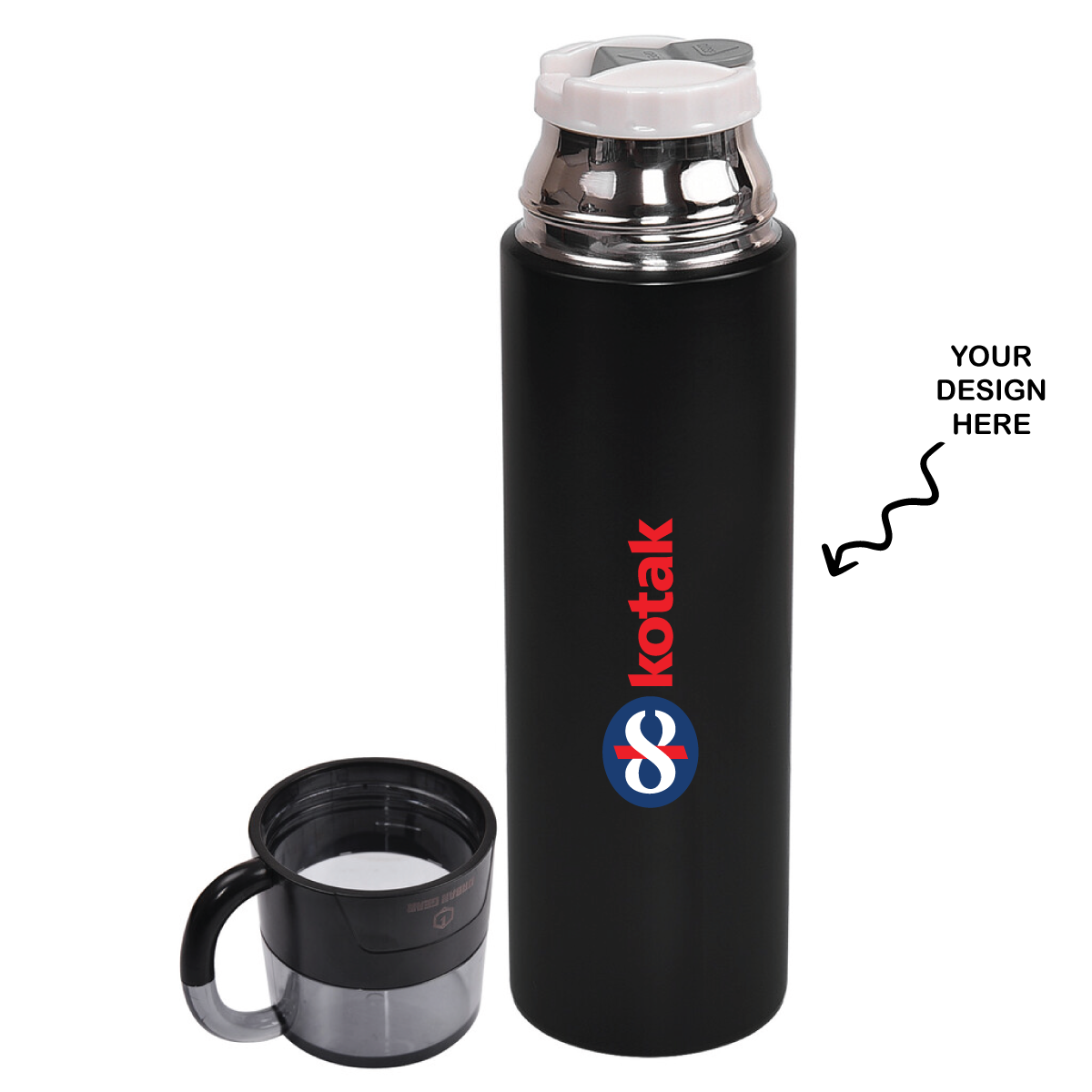 Personalized Engraved Hot and Cold Sports Bottle Cloud - For Return Gift, Corporate Gifting, Office or Personal Use LO-DB55GS