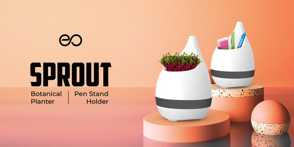 Personalized Botanical Planter cum Pen Pencil Holder - For Employee Joining Kit, Corporate Gifting, Return Gift, Event Gifts, School Gift, Promotional Gifting XT61