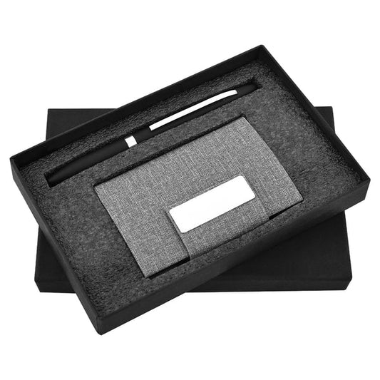 Pen and Cardholder 2in1 Combo Gift Set - For Employee Joining Kit, Corporate, Client or Dealer Gifting, Promotional Freebie JKSR122