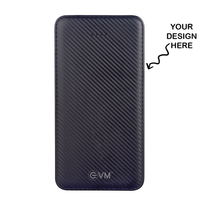 Personalized Black 10000mAh Power Bank - For Corporate Gifting, Event Gifting, Freebies, Promotions - HK1004