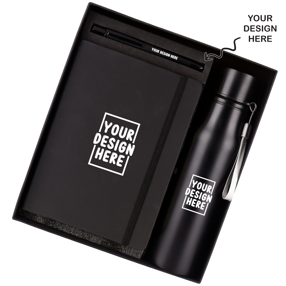 Black 3 in 1 Combo Gift Set | Corporate & Client Gifting – The Gifting ...