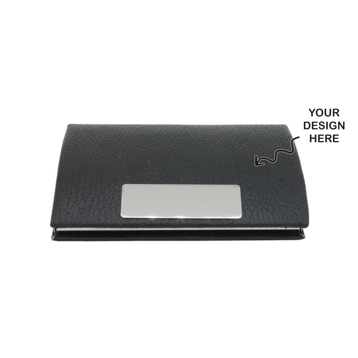 Personalized Engraved Black Magnetic Business Visiting Card Holder - For Corporate Gifting, Event Gifting, Freebies, Promotions JA 10