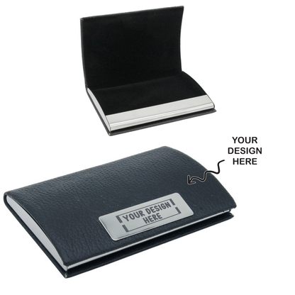 Personalized Engraved Black Magnetic Business Visiting Card Holder - For Corporate Gifting, Event Gifting, Freebies, Promotions JA 10