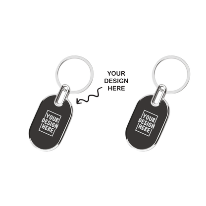 Personalized Engraved Metal Keychain - For Employee, Client, Dealer, or Corporate Gifting, Events Promotional Freebie JKC1