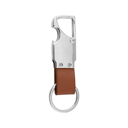 Personalized Engraved Brown Metal Keychain - For Employee, Client, Dealer, or Corporate Gifting, Events Promotional Freebie JKKC6