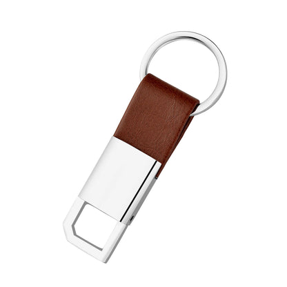 Personalized Engraved Brown Metal Keychain - For Employee, Client, Dealer, or Corporate Gifting, Events Promotional Freebie JKKC9