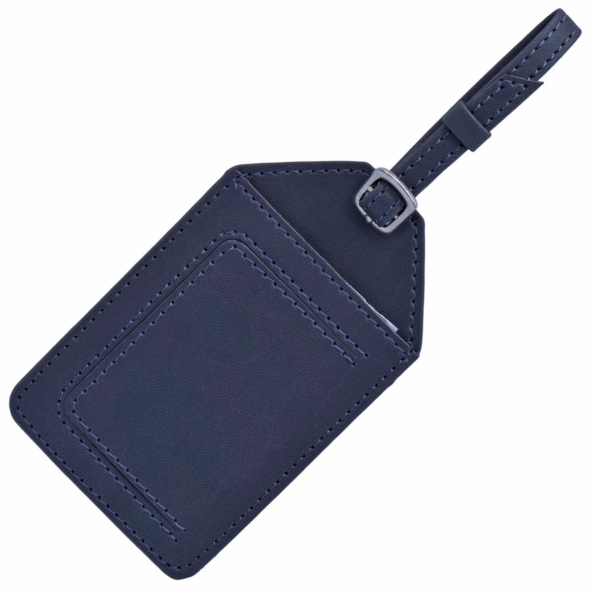 Grey Leather Luggage Tag - Gifts for Travelers, Travel Companies Gift Item, Personal or Corporate Gifting JALT02RGY