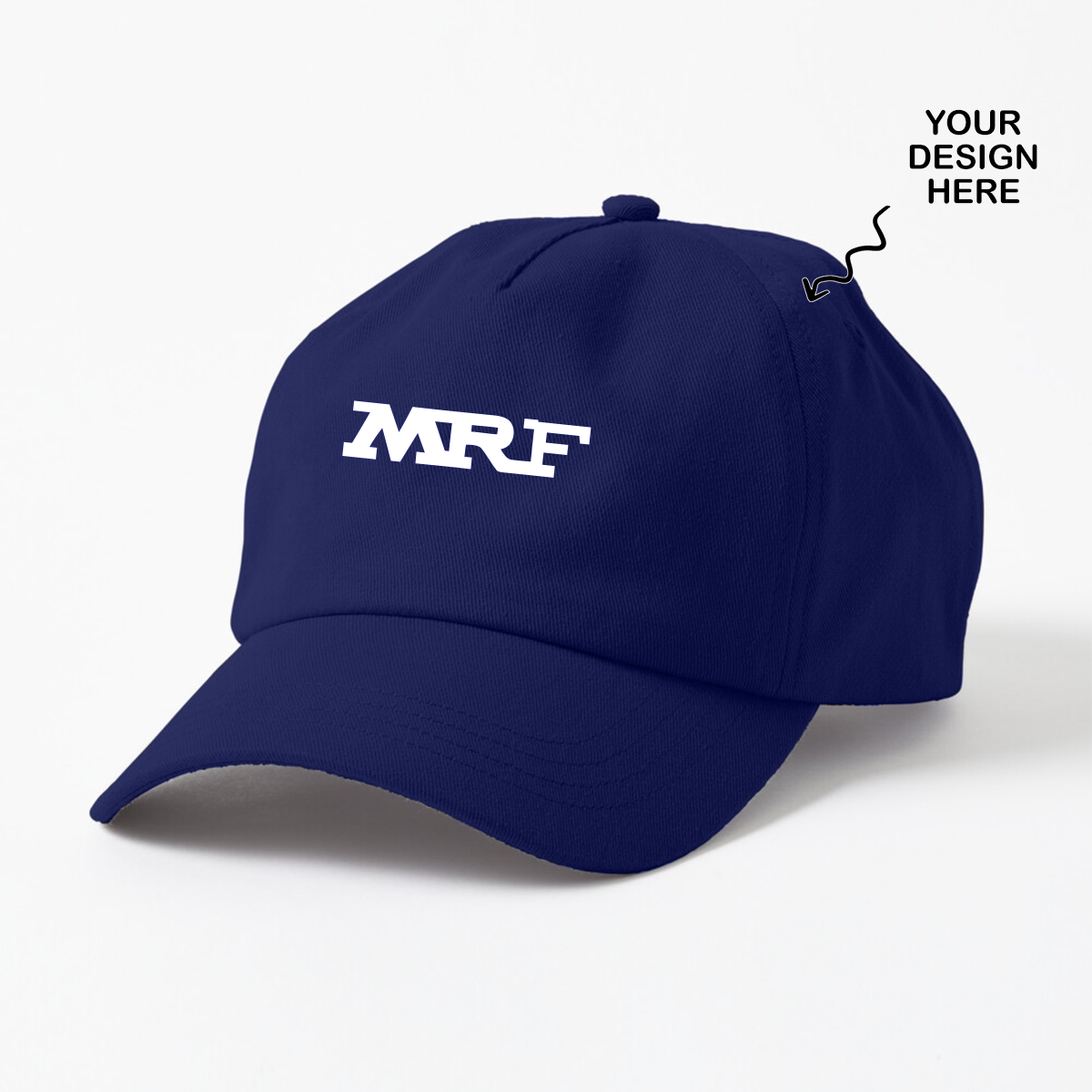 Personalized Navy Blue Cotton Cap - For Corporate Gifting, School, College, Office Events and Sports Day TGMPR