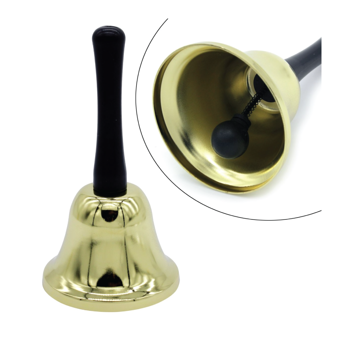 Multipurpose Golden Office Call Bell - For Shops, Office Use, Corporate Gifting JAQJ126-01G