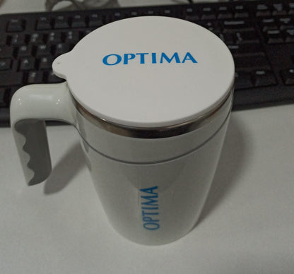 Personalized White 470ml Spill Free Suction SS Mug - For Corporate, Client or Dealer Gifting, Promotional Freebie BGH168