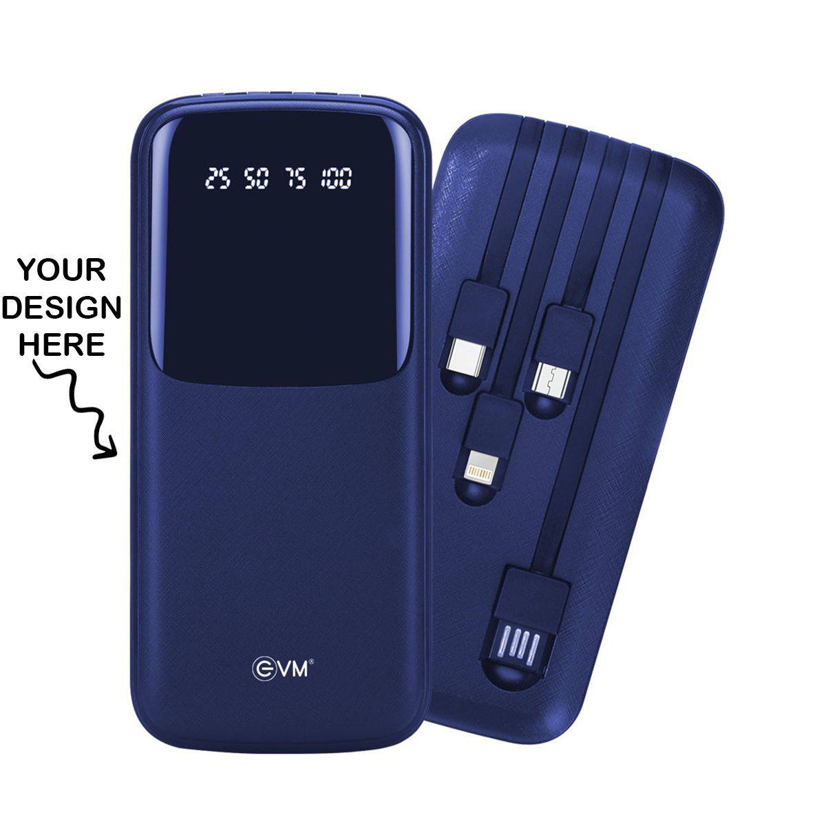 Personalized Blue 10000mAh Power Bank - For Corporate Gifting, Event Gifting, Freebies, Promotions - P0108