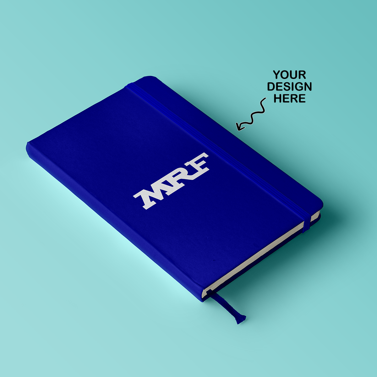 Personalized Logo Printed A5 Classic Blue Corporate Diary - Notebook with Italian PU Cover - For Office Use, Personal Use, or Corporate Gifting HK_03