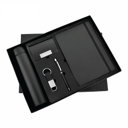 5in1 Personalized Combo Gift Set A5 Notebook Diary, Pen, Keychain, Bottle, and Cardholder - For Employee Joining Kit, Corporate Gifting, Return Gift, Exhibition Freebies, Event Gifting JKSR212