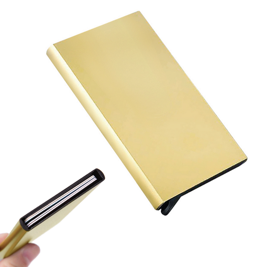 Golden Business Card Holder - For Corporate Gifting, Event Gifting, Freebies, Promotions JAST-001GD