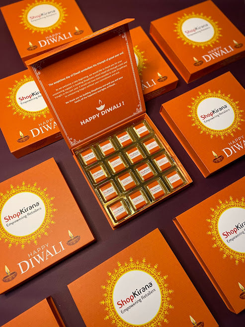 Cheap Price Clamshell Magnetic Happy Diwali Custom Paper Gift Box Design