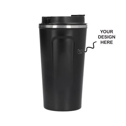 Personalized Black Premium Travel Tumbler 500ml - For Corporate Gifting, Return Gift, Gifts for Events Promotional Giveaway TGMGC-413