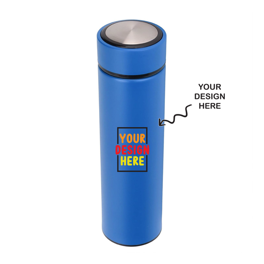 Personalized Blue Non-Temperature Insulated Steel Water Bottle - 500ml - For Corporate Gifting, Event Gifting, Freebies, Promotions TGMGC-84