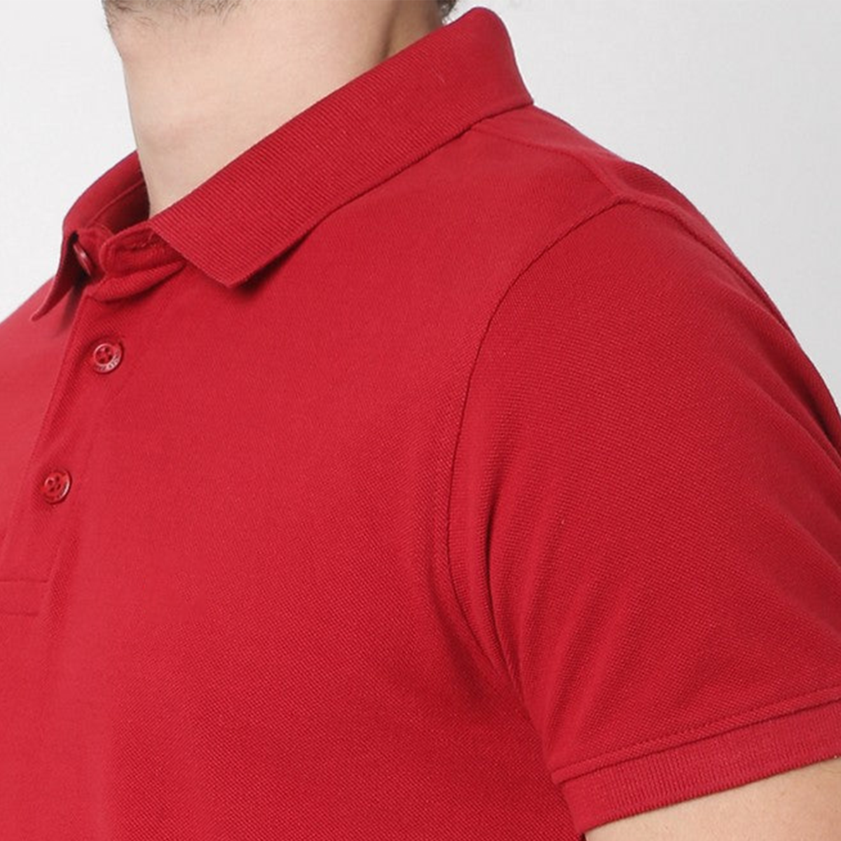 Personalized Red Collar Polo Promotional T-Shirt for Corporate Gifting, Office Sports, Events, Festivals RBE