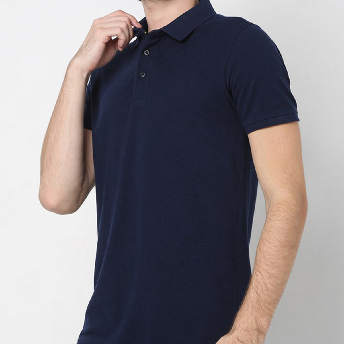 Personalized Navy Blue Collar Polo Promotional T-Shirt for Corporate Gifting, Office Sports, Events, Festivals RBE