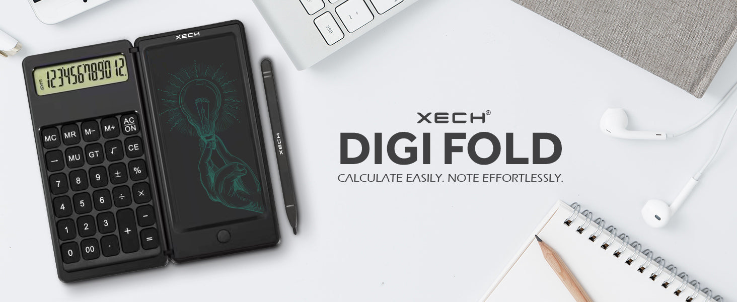 Personalized LCD E-Writer cum Calculator - For Office Use, Personal Use, Corporate Gifting, Return Gift, Event Gifting, Promotional Freebies XT11