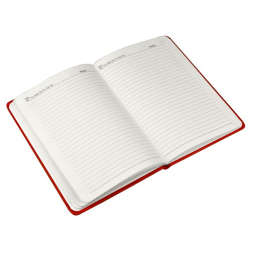 Custom logo A5 notebook with blank lined pages for notes and creative writing