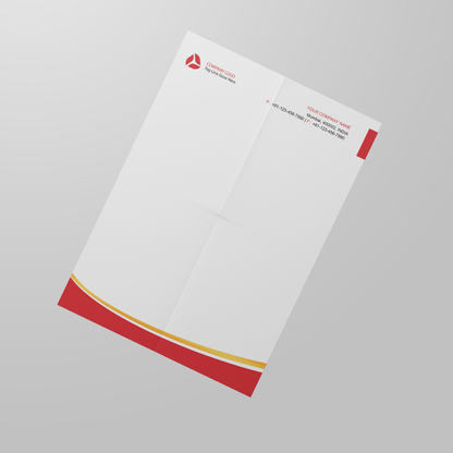 Customized 100 GSM Letterhead from The Gifting Marketplace with a sleek, professional design