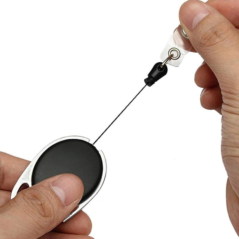 Customized Black YoYo Clip - Retractable ID Holder for Events – The ...