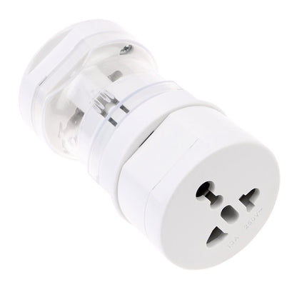 White World Travel adapter with US-AUS-UK-EU plug, works in 150+ Countries - for Promotions, Giveaway, Event Freebies, Corporate, and Personal Gifting BGE229