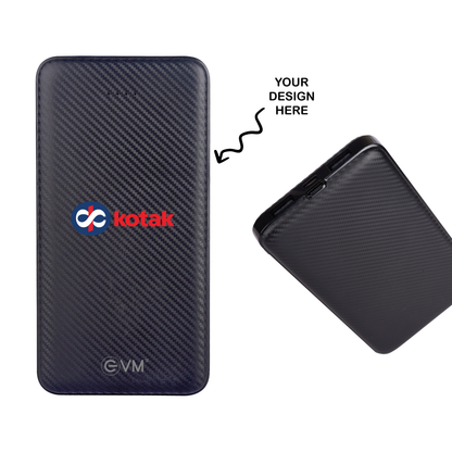 Personalized Black 10000mAh Power Bank - For Corporate Gifting, Event Gifting, Freebies, Promotions - HK1004