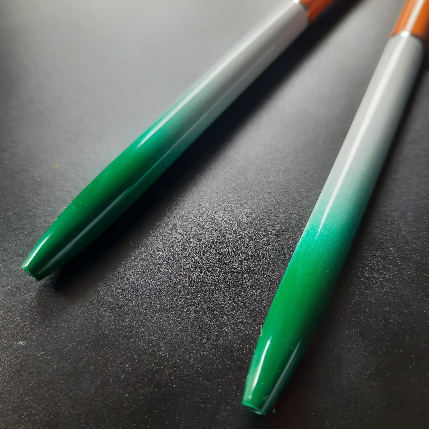 Indian tricolor pen gift featuring a stylish green, white, and saffron color gradient for elegant writing
