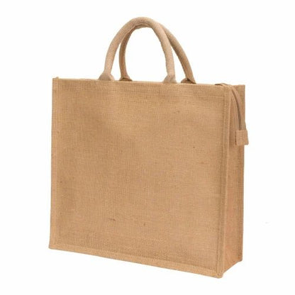 Customized Promotional Jute Bag - 14 Inch * 16 Inch Size - For Corporate Gifting, Event Freebies, Promotions