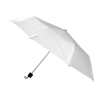 Customized Logo Printed White 3 Fold Umbrella Corporate Or Promotional Gifting HK10230