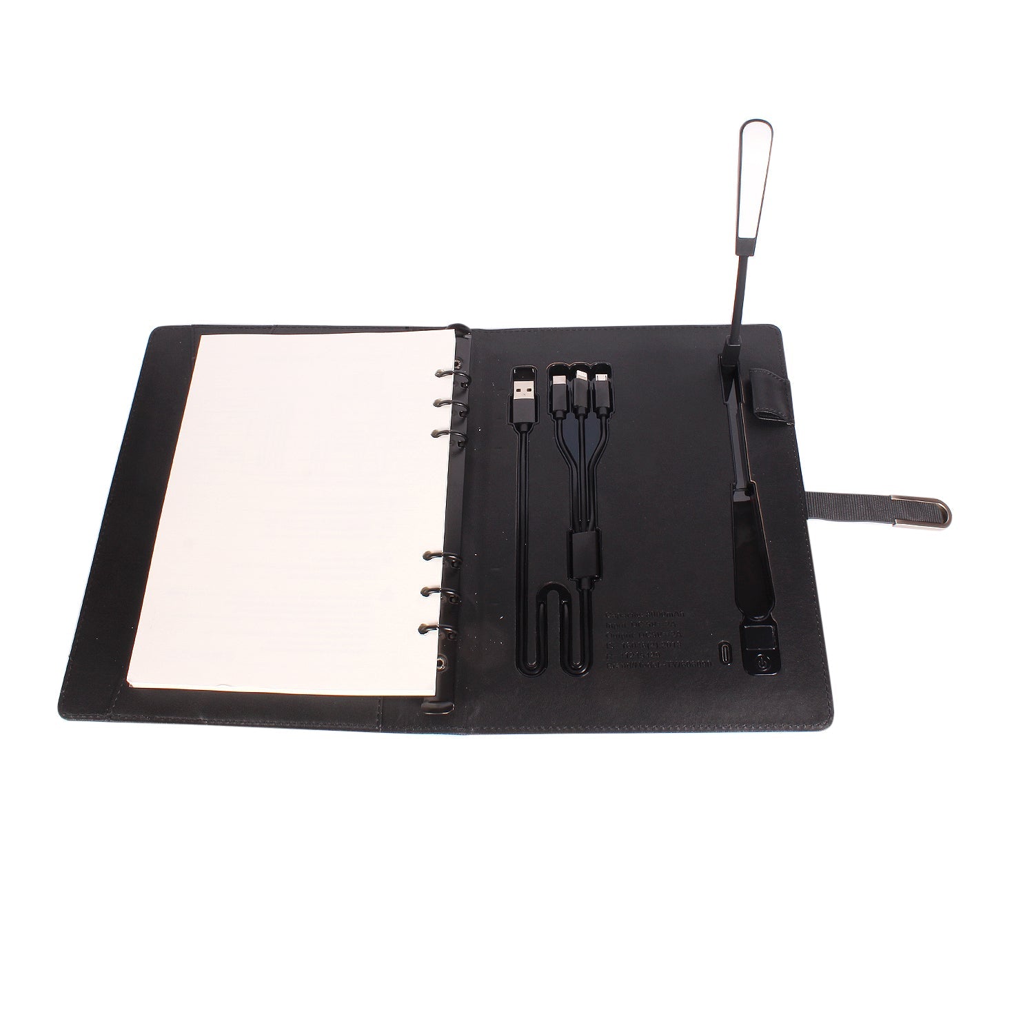 Personalized Engraved Jute Fusion Grey 8000mAh Power Bank Diary With Pen Logo Glow Combo Gift Set - For Employee Joining Kit, Client, Dealer Gifting, Corporate Gifting or Return Gift HK10245