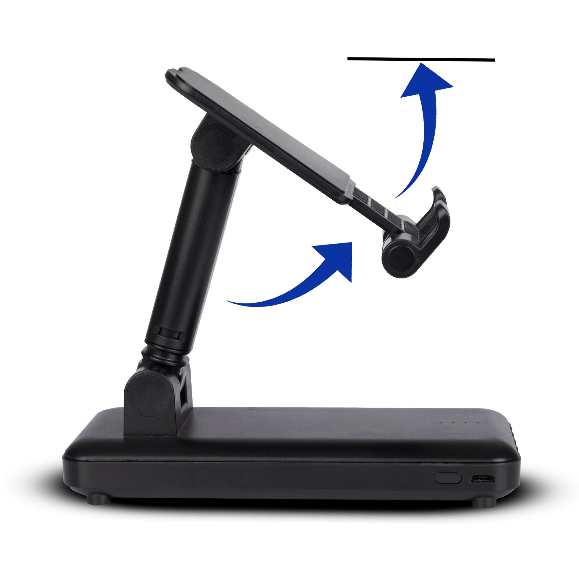 Personalized Black 10000mAh Power Bank cum Mobile Stand - For Corporate Gifting, Event Gifting, Freebies, Promotions - EKP0206