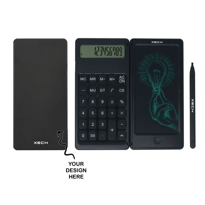 Personalized LCD E-Writer cum Calculator - For Office Use, Personal Use, Corporate Gifting, Return Gift, Event Gifting, Promotional Freebies XT11