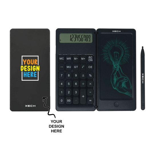 Personalized LCD E-Writer cum Calculator - For Office Use, Personal Use, Corporate Gifting, Return Gift, Event Gifting, Promotional Freebies XT11